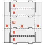 Коробка FEFCO-330 телескопическая Коробка FEFCO-330 телескопическая