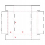 Коробка FEFCO-423 складной поддон/короб