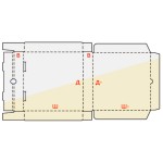 Складная коробка под пиццу FEFCO-426 Складная коробка под пиццу FEFCO-426