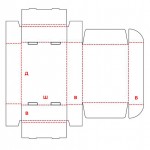 Коробка с ушками FEFCO-427 Коробка с ушками FEFCO-427