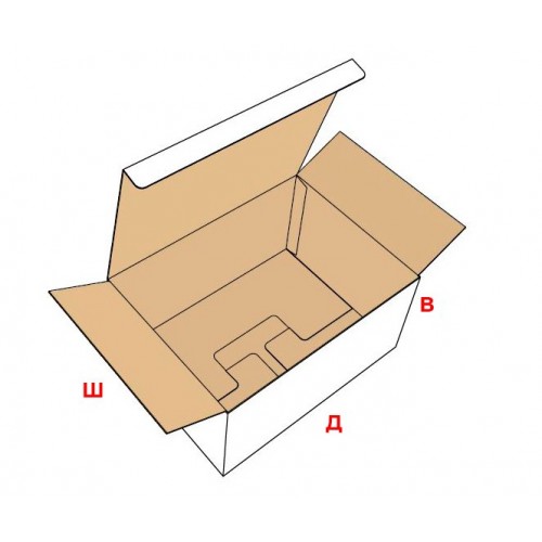Короб «ласточкин хвост» с крышкой FEFCO 215