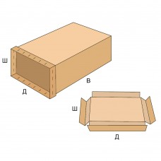 Коробка FEFCO-615 прочносоединяемый короб