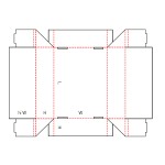 Лоток FEFCO-0437 складной с крышкой