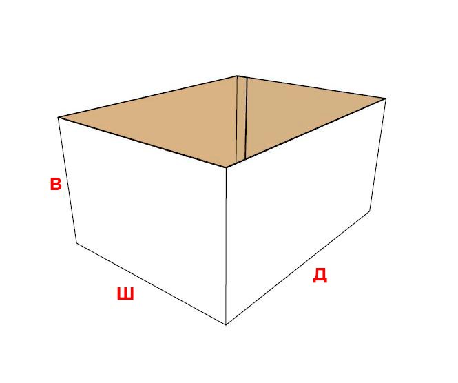 FEFCO 0200 — Лоток без верхних клапанов (полуящик)